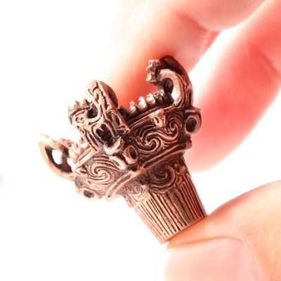 ふるさと納税 山梨県 【Do_goods】縄文時代の神秘を現代に 純銅製 火焔型土器ミニオブジェ　659-322