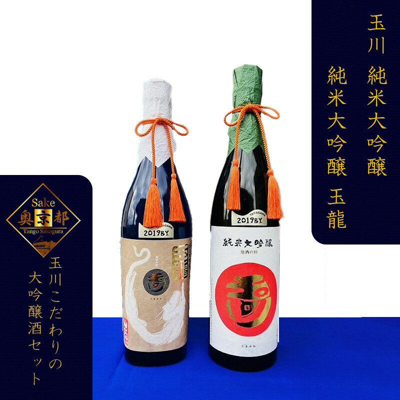 【ふるさと納税】【木下酒造】玉川「純米大吟醸」飲み比べセット　お酒 酒 酒好き お酒好き プレゼント 敬老の日 誕生日 母の日 父の日 お祝い 手土産 アルコール 京都 丹後 地酒 日本酒 送料無料