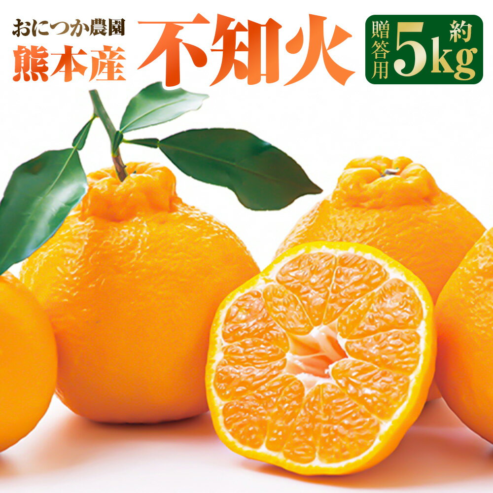 【ふるさと納税】熊本産おにつか農園こだわり不知火 贈答用 約5kg デコポン 果物 果実 果汁 フルーツ 熊本県産 水俣市産 送料無料【2026年3月下旬中順次発送開始予定】