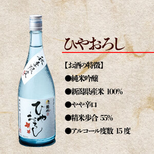 【先行予約】期間限定  菊水　純米吟醸　ひやおろし（720ml×3本） E72_01