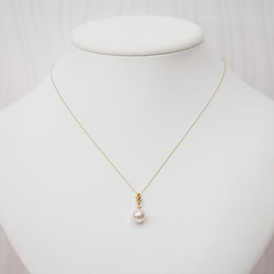 ふるさと納税 天草市 真珠 ネックレス ダイヤ 0.01ct 8-8.5mm ホワイトピンク K18YG_S101-466 |  | 02