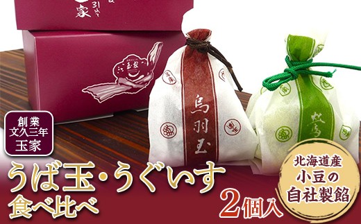 創業文久三年 玉家 代表銘菓 うば玉・うぐいす 食べ比べ 和菓子 お茶菓子 お茶請け 菓子 食品 福島県 白河市 F25R-172