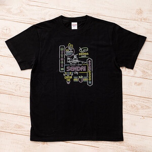 仙台・宮城の観光Tシャツ　「ネオン看板」Tシャツ　Lサイズ［T-02］