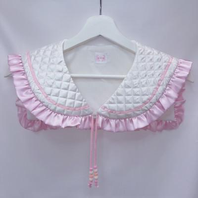 ふるさと納税 羽島市 ぷくぷくセーラー付け襟　ピンク