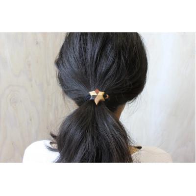 ふるさと納税 日南町 寄木の小さめ星形ヘアゴム |  | 02