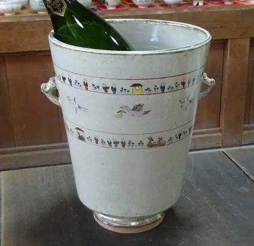 奈良絵シャンパンクーラー 赤膚焼 シャンパン ワイン パーティー おしゃれ 文様 赤膚焼 シャンパン ワイン パーティー おしゃれ 文様 赤膚焼 シャンパン ワイン パーティー おしゃれ 文様 赤膚焼