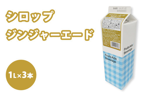 
                  シロップ ジンジャーエード（辛口タイプ） スミダ飲料 1000ml （1L） ×3本 | ジンジャーエール 生姜 しょうが 業務用 濃縮 希釈 割り材 炭酸割り ソーダ割り お湯割り チューハイ サワー カクテル ハイボール 家飲み ノンアルコール アレンジ 茨城県 土浦市
                