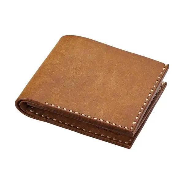豊岡財布 Haaki Leather 二つ折財布 HLW301 コニャック（HLW301）