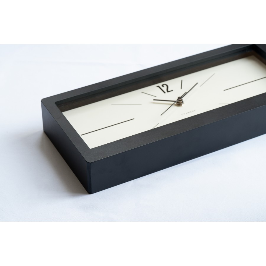 ＜Chambre＞LINEAR CLOCK ブラック