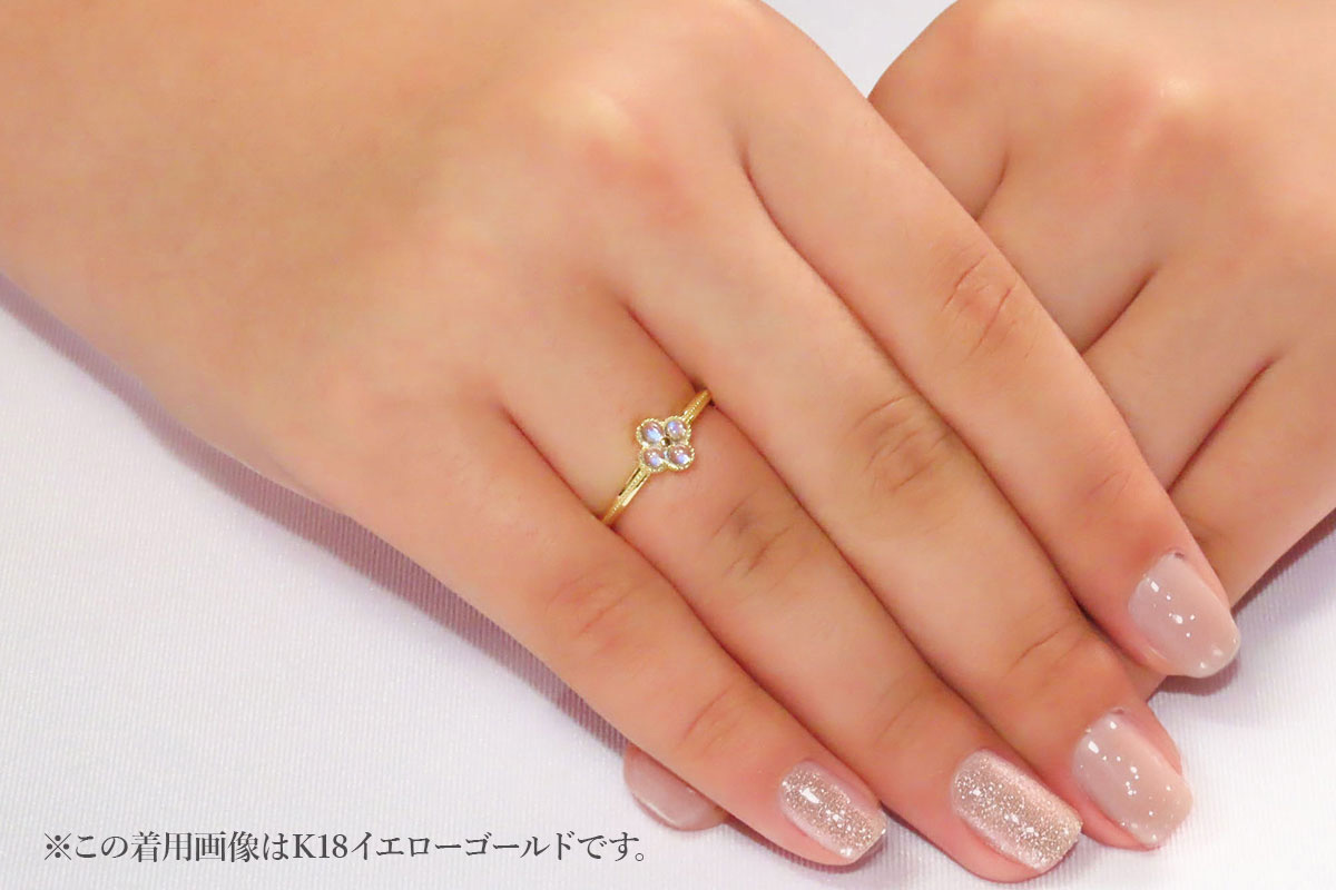 K18イエローゴールド　ロイヤルブルームーンストーンリング　KT-1225