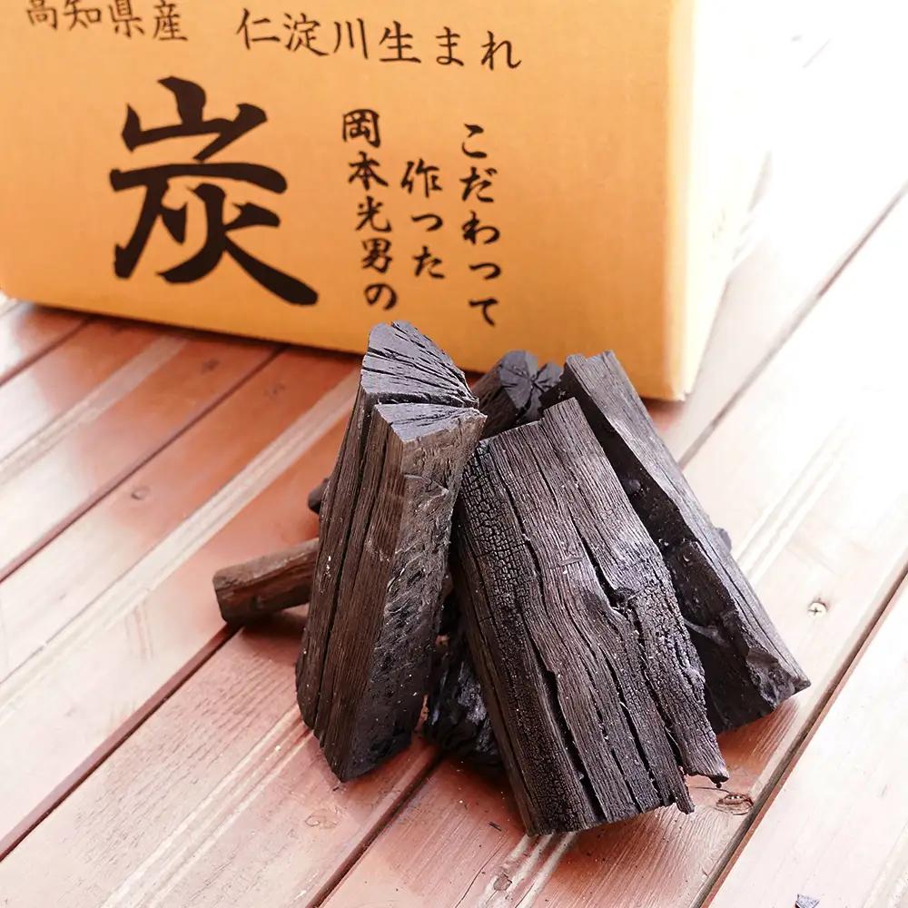 木炭 樫 5kg　高知県産 国産炭 BBQ キャンプ 火持ち抜群 アウトドア用 樫木炭