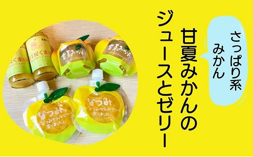 
さっぱり系みかん！甘いのが苦手な方にオススメ☆甘夏みかんのジュースとゼリー オレンジジュース みかんゼリー
