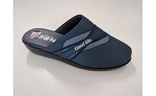 紳士用防寒サンダル　JK 385 A（ネイビー / LL）