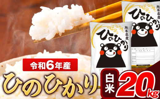 米 令和6年産 ひのひかり 白米 20kg 《7-14日以内に出荷予定(土日祝除く)》 5kg×1袋 熊本県産 米 精米 ひの 長洲町