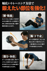 メディシンボール 〈ライズクリエイション atRise〉 ウエイト 3kg 大人 男性 女性 子供 筋トレ 筋力 体幹 トレーニング エクササイズ ダイエット 有酸素運動 腹筋 ウォールボール 負荷 