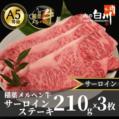 
                  稲葉メルヘン牛(A5)サーロインステーキ(210g×3枚)【1291453】
                