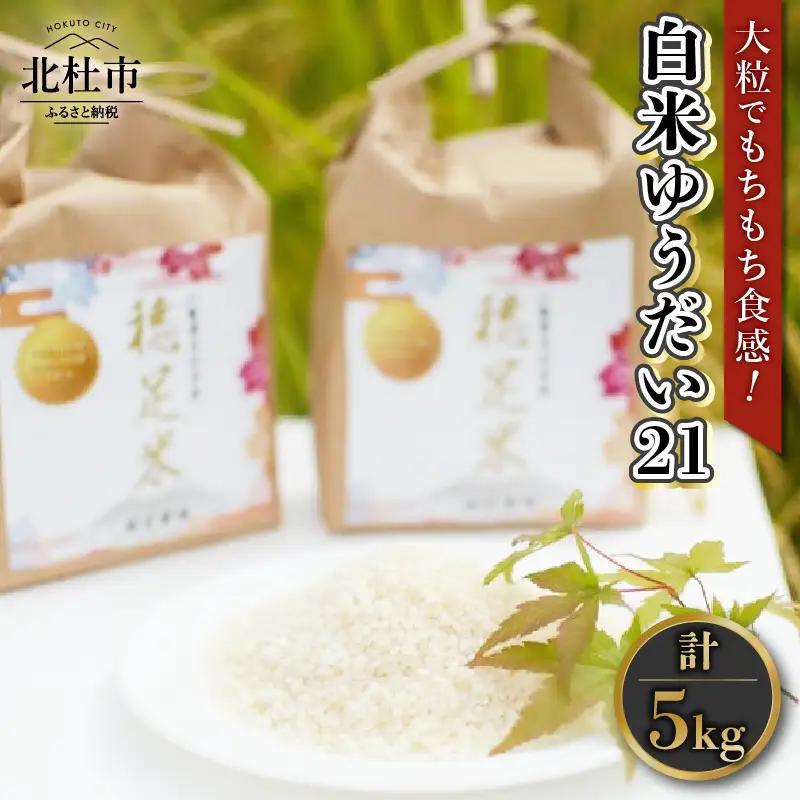 【先行予約】【令和8年度新米】白米 有機肥料使用 ゆうだい21 5kg×1袋 [h154]