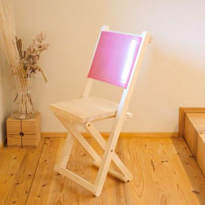 ふるさと納税 美咲町 【裏地あり(ブラック)】ランドセルチェア DIYキット　塗装なし(DIY塗装用)