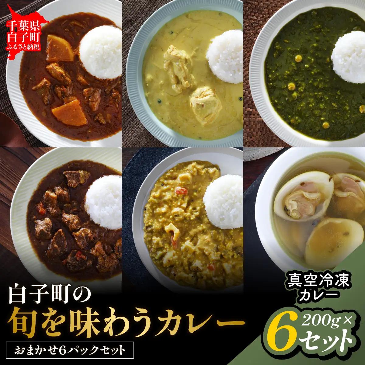 白子町の旬を味わうカレー（おまかせ６パックセット）  SHAR002