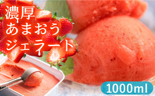 福岡産 濃厚 あまおう ジェラート 1000ml《豊前市》【南国フルーツ株式会社】[VBY001] じぇらーと アイスクリーム アイス ジェラート スイーツ おやつ 人気 福岡県
