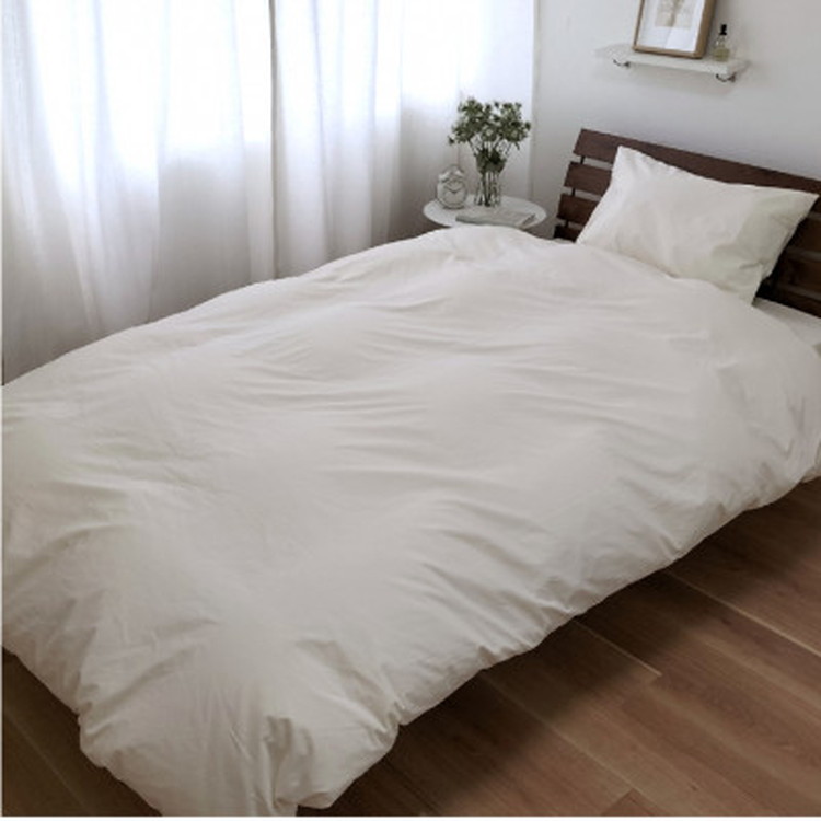 『セミダブル』綿100％ブロード　掛ふとんカバー　キナリ　PUC-SW