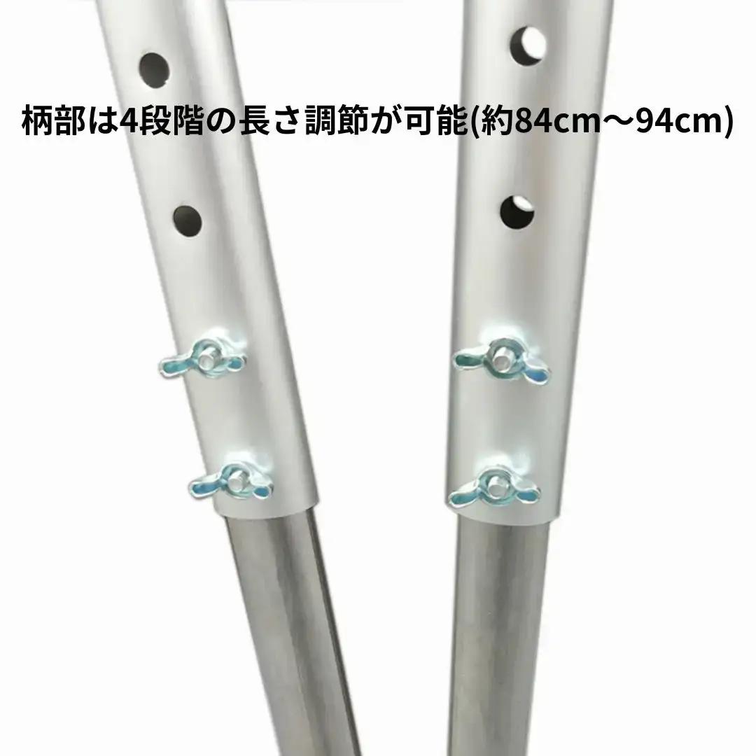 自立できるタイヤ付立ち作業草刈りハサミ 草刈り鋏 ガーデニング タイヤつき 除草 燕三条製 [株式会社オビタス]【040S031】