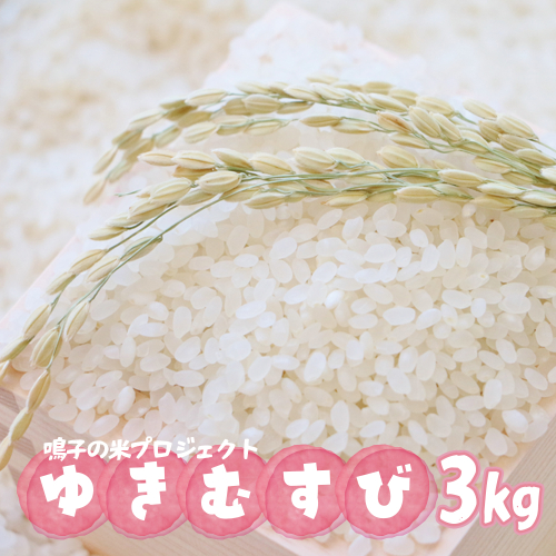 鳴子の米プロジェクト ゆきむすび3kg【2025年産】｜宮城県大崎市鳴子温泉産米