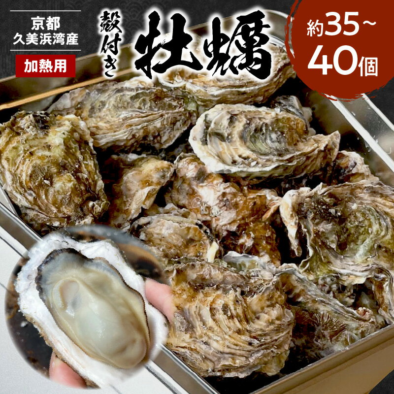 【ふるさと納税】【年末年始発送(12/26〜1/4)対応可】京都・京丹後産牡蠣　約35～40個 久美浜かき 牡蠣 カキ 養殖 焼き牡蠣 蒸し牡蠣 殻付き 殻付きカキ 人気 国産 貝類 魚介類 ふるさと納税 牡蠣 海のミルク 選べる 配送時期