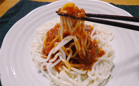  懐かしの味を再現！ソフト麺とミートソースのセット15食 FT18-153