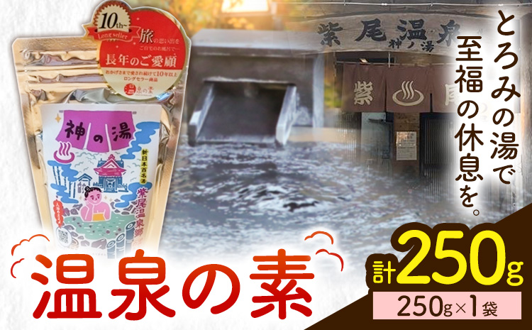 温泉の素 神の湯 紫尾温泉 250g×1袋《30日以内に出荷予定(土日祝除く)》鹿児島県 さつま町 温泉 紫尾温泉 入浴剤