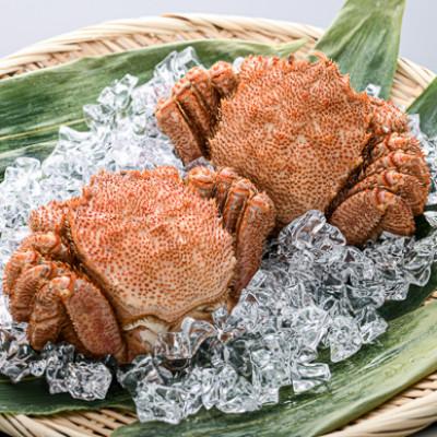 ふるさと納税 森町 北海道・噴火湾産冷凍ボイル毛ガニ約400g前後×2尾