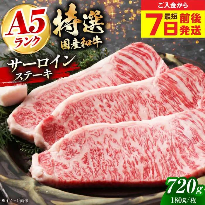 国産和牛特上サーロインステーキ 180g×4枚[AOAI012] ステーキ
