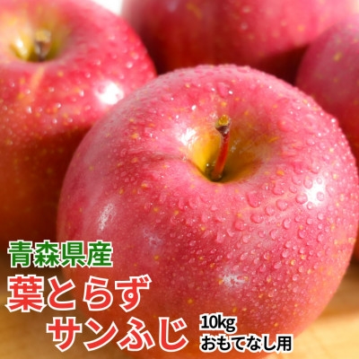 
                  ＜12月出荷予定＞平均糖度13度以上! 葉とらずサンふじ 約10kg おもてなし用【1667999】
                