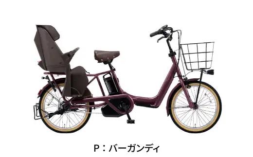 【 バーガンディ 】 パナソニック ギュット ・ アニーズ ・ DX ・ 押し歩き 電動アシスト自転車 × 1台 【 完全組立配送 】 バッテリー スロープ ブレーキ バスケット 変速 キャリア 放熱