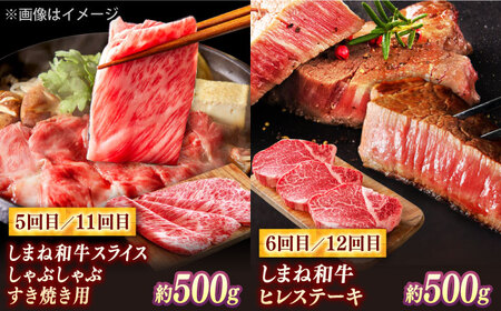 【全12回定期便】叉鬼の焼肉酒場 豪華特別セット！（ハラミ・牛タン・厳選焼肉・スライス・しゃぶしゃぶ/すき焼き・ヒレステーキ）計8.2kg　島根県松江市/株式会社O.R.C[ALEF014]