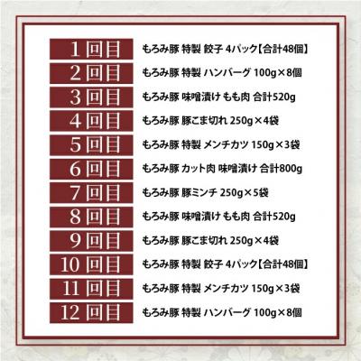 ふるさと納税 石垣市 【12回定期便】もろみ豚 バラエティ定期便 |  | 03