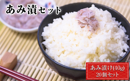 
                  あみ漬 20個セット 《45日以内に出荷予定(土日祝除く)》 内野海産
                