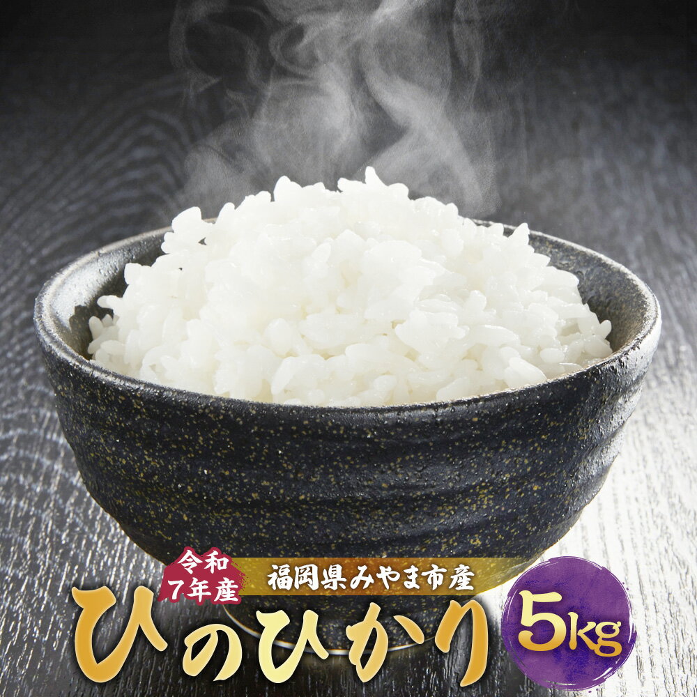【ふるさと納税】A325 【令和7年産】アッキーファームのお米「ひのひかり」 5kg 白米 ヒノヒカリ お米 こめ 精米 単一原料米 ごはん ご飯 福岡県産 国産 福岡県 みやま市 送料無料 【2025年11月上旬～2026年8月下旬まで順次発送予定】
