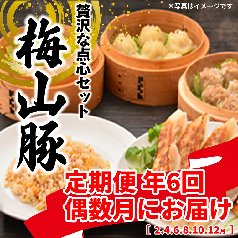 【ふるさと納税】 【6回定期便/偶数月発送】 塚原牧場 幻の豚 「梅山豚」 点心セット ブランド豚 メイシャントン 境町 6回コース