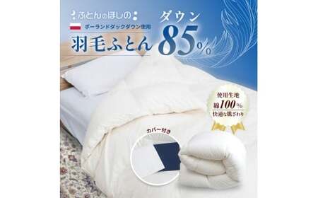 羽毛布団 ポーランドダックダウン85％ シングル 寝具 布団