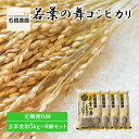 【ふるさと納税】米 若葉の舞 コシヒカリ 玄米食用5kg×4個セット 定期便6回 こしひかり セット 定期便 お米 玄米 千葉 千葉県 低温保存　定期便