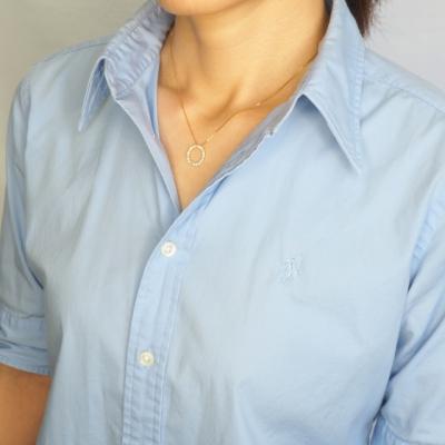 ふるさと納税 甲府市 K18 0.5ctダイヤモンド　サークルペンダントネックレス　FHH-019919 |  | 02