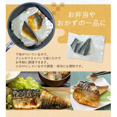 ふるさと納税 紀宝町 骨なし 無添加 塩さば 切身 60g × 12枚 (4枚入り3セット)【nss507】 |  | 02