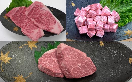 おおいた和牛ステーキ3種 計1kg（サーロイン シャトーブリアン サイコロステーキ）＜154-020_6＞