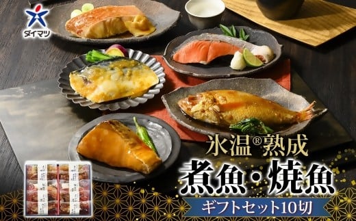 〈山陰大松〉氷温熟成　煮魚・焼魚ギフトセット１０切　ＮＹＧ-10