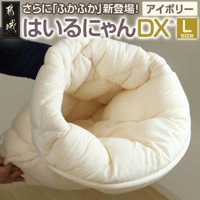 ふるさと納税 都城市 おふとん屋さんのペットベッド「はいるにゃん(R) DX」Lサイズ　アイボリー　ry0226lIV
