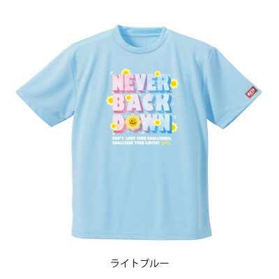【ふるさと納税】JTTA公認　卓球ユニフォーム【男女兼用(ドライ):160サイズ】ネバーバックダウンB　ライトブルー【1658132】