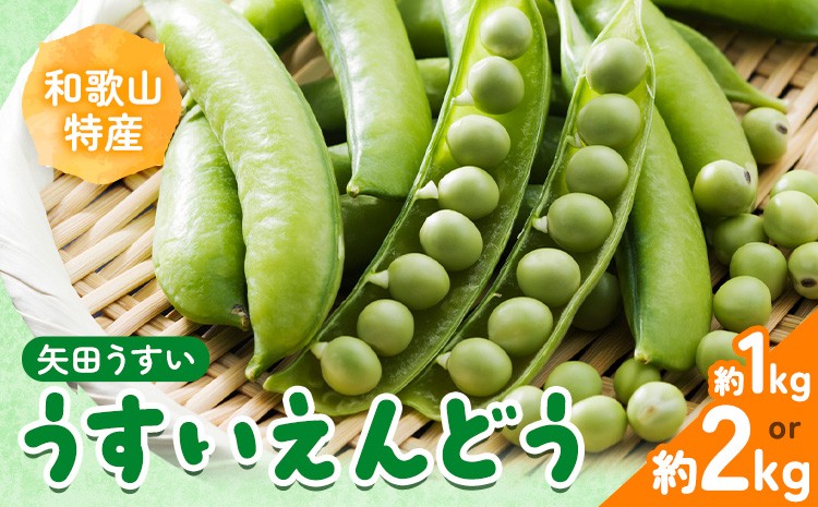 
                  うすいえんどう 選べる 内容量 約1kg or 約2kg うえやまファーム《2027年4月上旬-5月下旬頃出荷》和歌山県 日高川町 旬 新鮮 豆 矢田うすい グリーンピース 和歌山特産 豆ごはん 露地栽培 送料無料 ほくほく
                