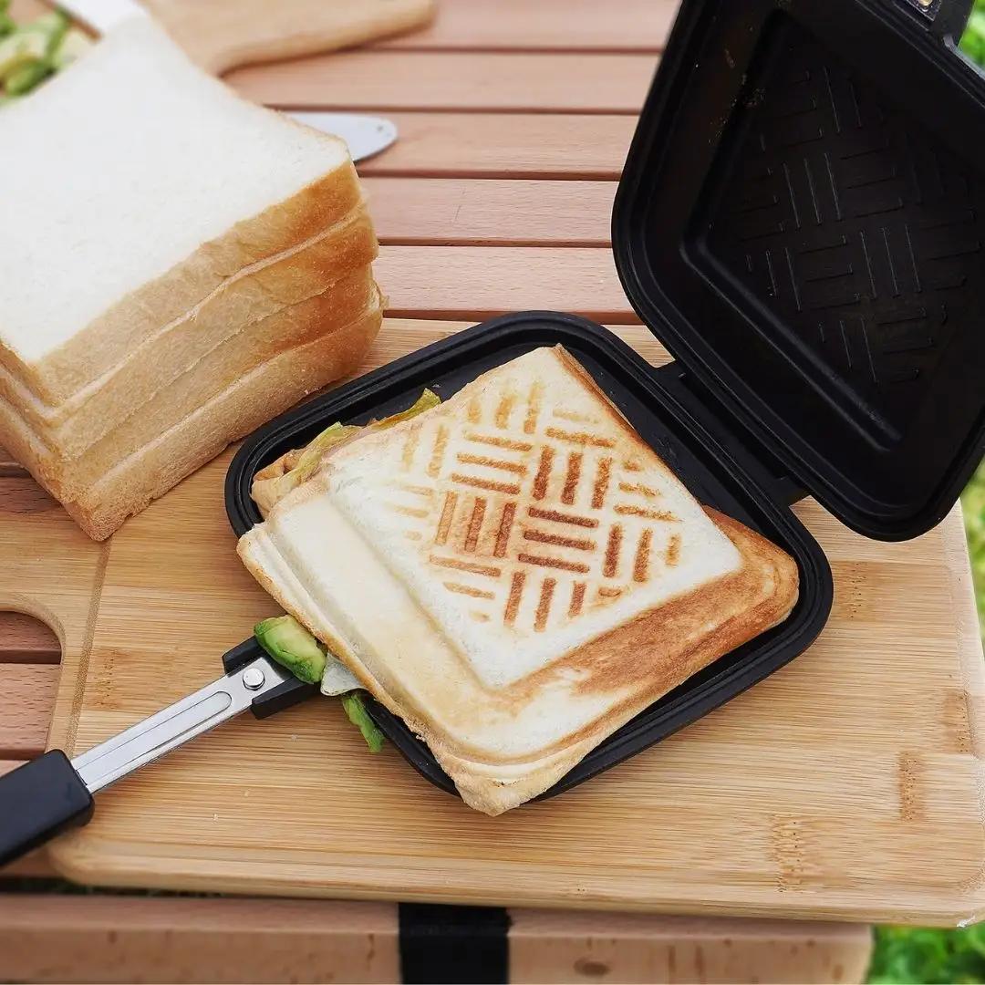 [KAKURI] ホットサンドクッカー キャンプ用品 アウトドア用品 調理器具 ホットサンドメーカー