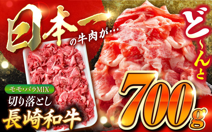 
            長崎和牛 バラ・もも 切り落とし 約700g /切り落とし 牛肉 国産 切り落とし 肉 切り落とし 牛 東彼杵町/黒牛 [BBU017]
          